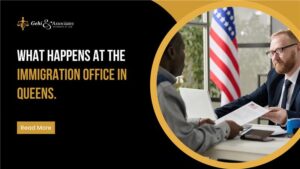 what happens at the immigration office in Queens